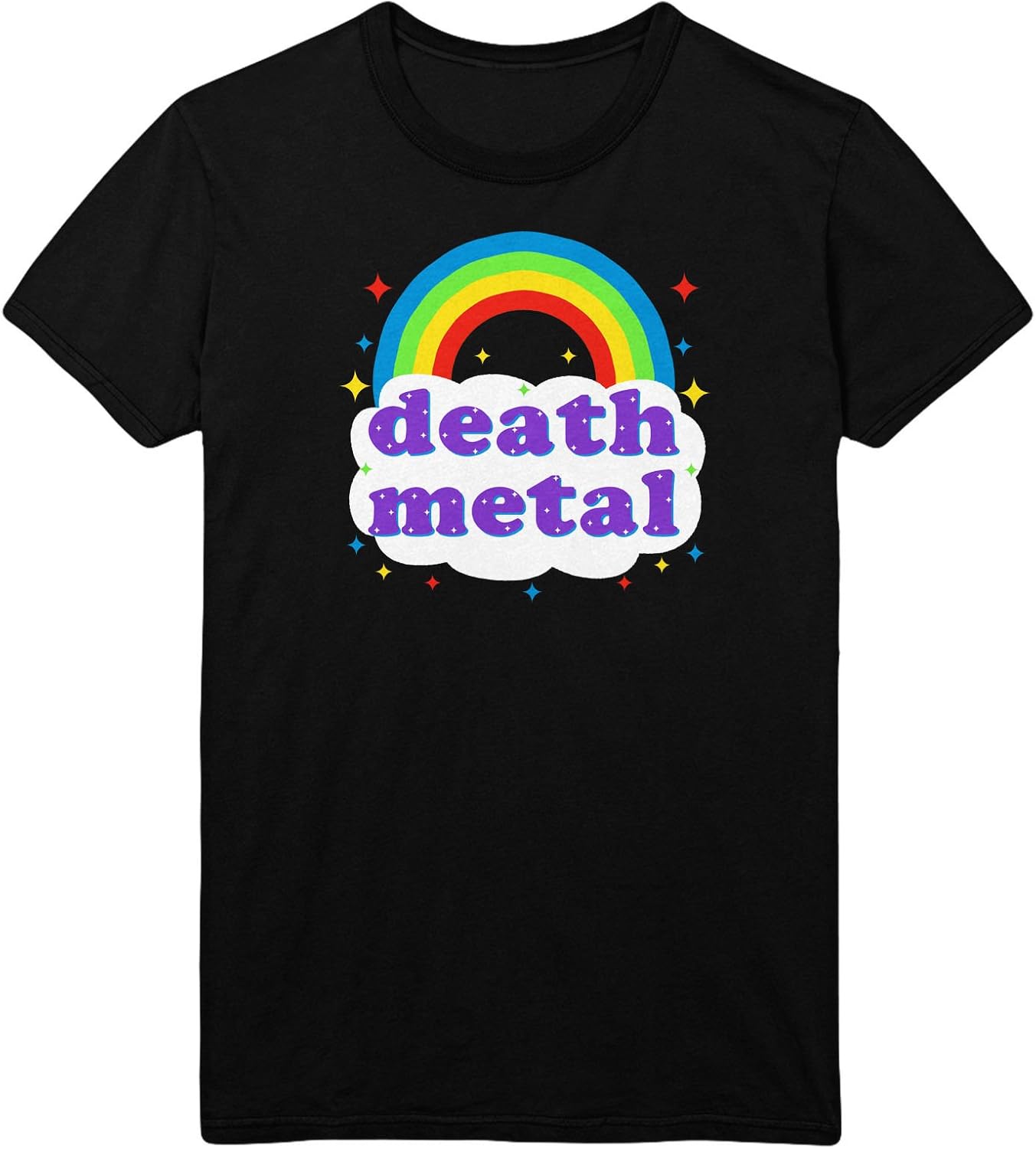 FunkyShirt Death Metal Rainbow T Shirt: Amazon.co.uk: Clothing