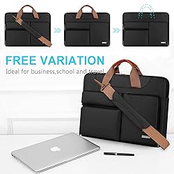 Lacdo 360° Protective Laptop Shoulder Bag for 13