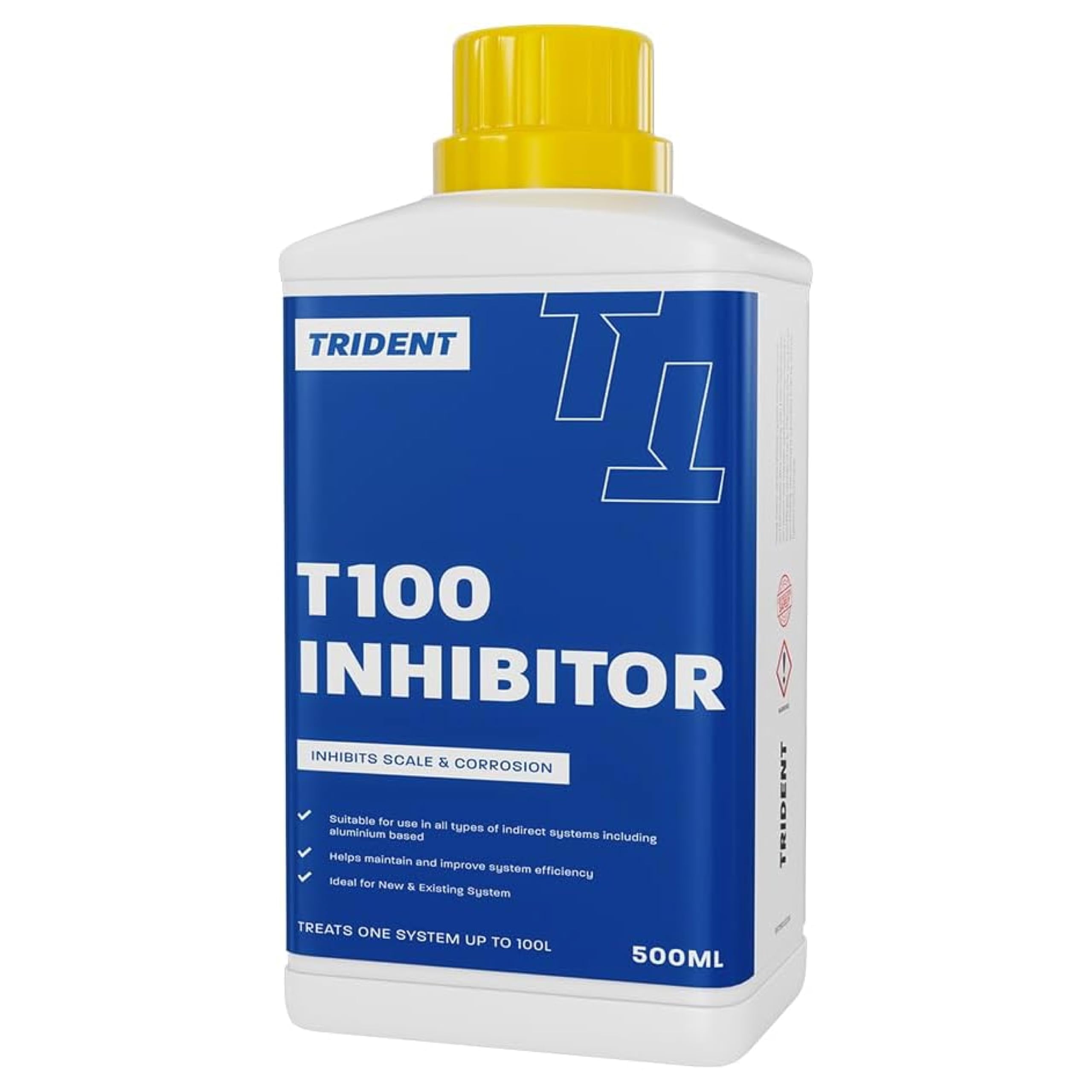 Trident - Central Heating Inhibitor - Protection Against Corrosion & Limescale - Reduces Boiler Noise - Enhances System Efficiency - 500ml