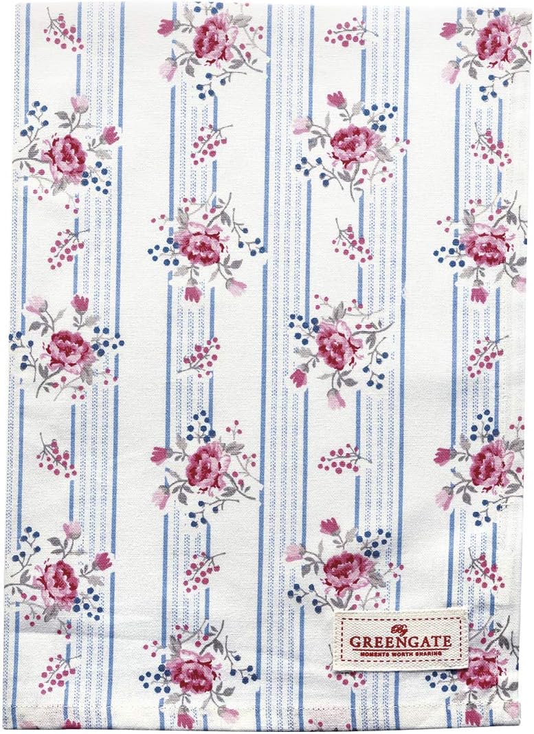 Greengate Tea Towel"Fiona" Pale Blue