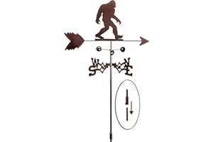 SWEN Products Bigfoot Sasquatch Weathervane (Garden Stake Included)