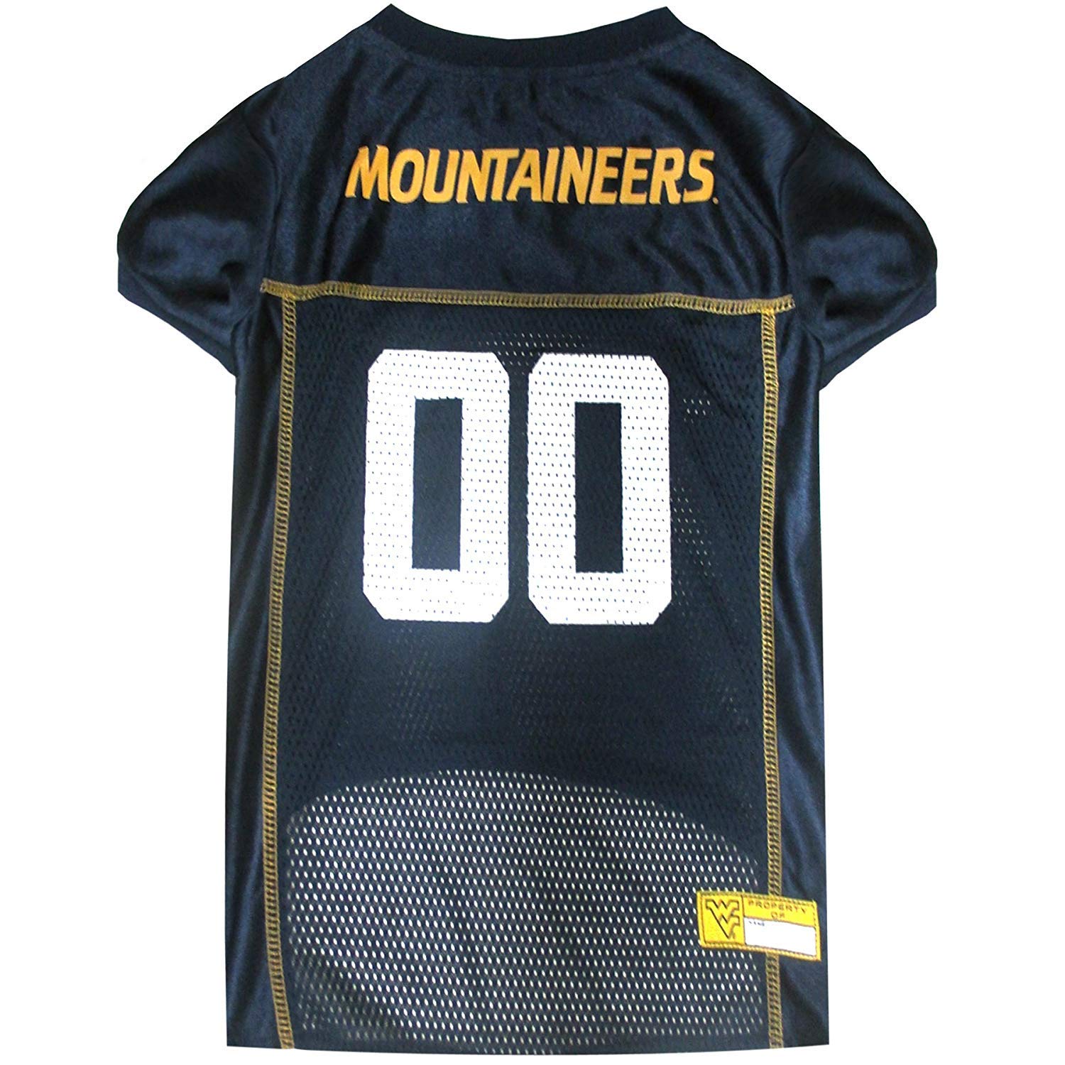 Pets First Collegiate West Virginia University Dog Mesh Jersey, X-Small