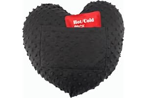 HEAL N HOPE Heart Surgery Pillow for Open Heart Surgery After Bypass Coughing with Pocket Comfort Cushion Recovery Gifts Women Men Patients Minky Dot Black