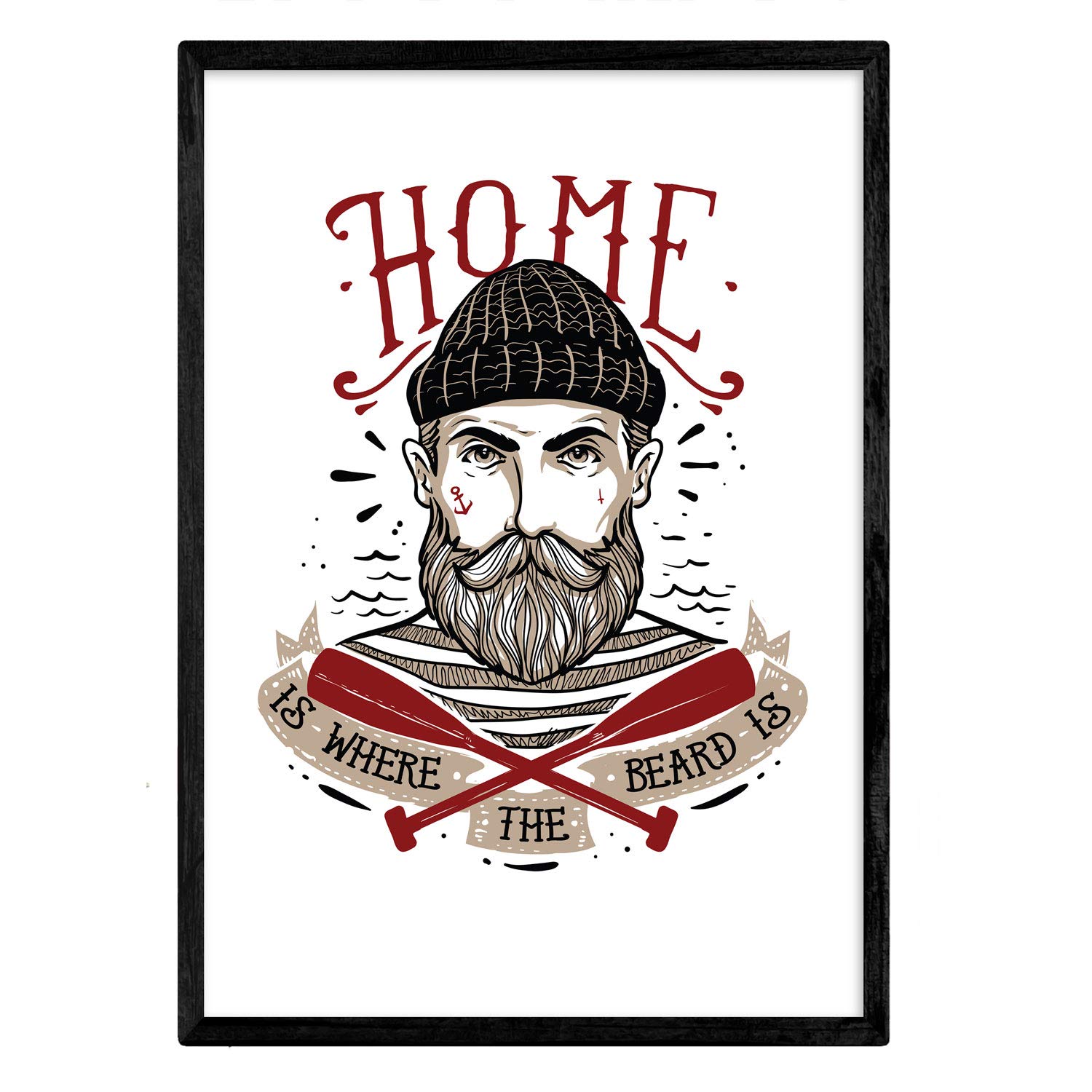 Nacnic Home Poster Design decorative sheet. A4 size