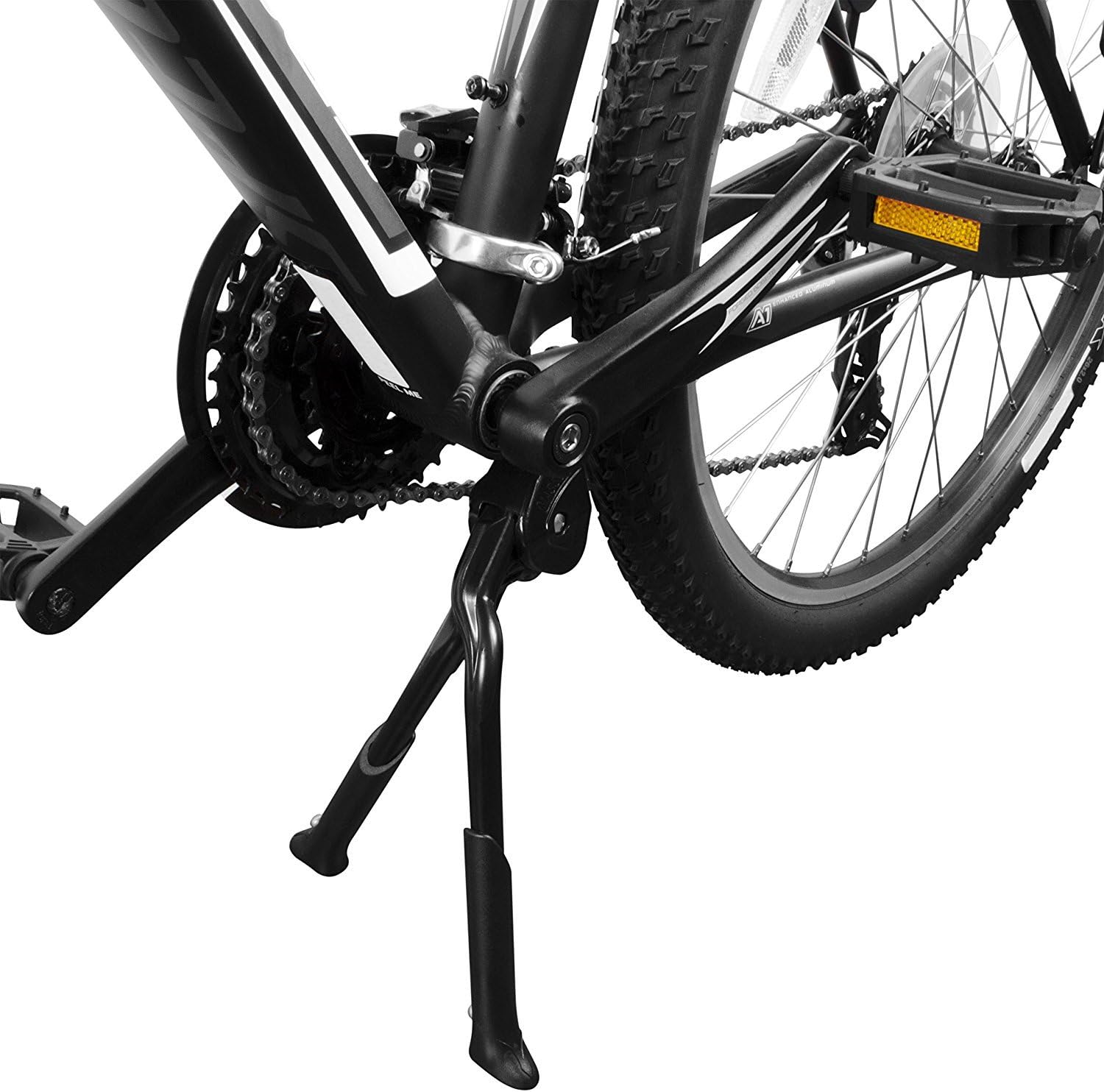 BV Bike Kickstand, Center Mount Bicycle Stand - Length Adjustable, Foldable Double Leg for 24"-28" Bikes : Sports & Outdoors