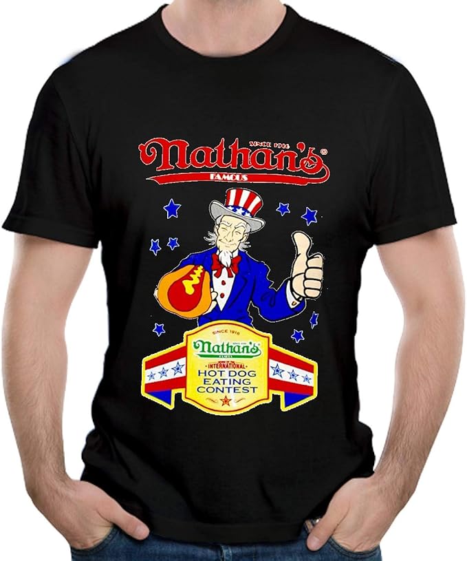 Nathan's hot dog t shirt Clearance