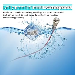 smilfuy 8mm/0.31" Signal Indicator Light, AC/DC