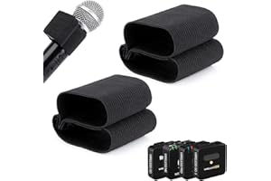 YOUSHARES Elastic Microphone Sleeve Compatible with Rode Wireless Microphone System, Hand Microphone Elastic Sleeve for Rode Wireless GO II/Wireless ME/Wireless PRO (2 Pcs)