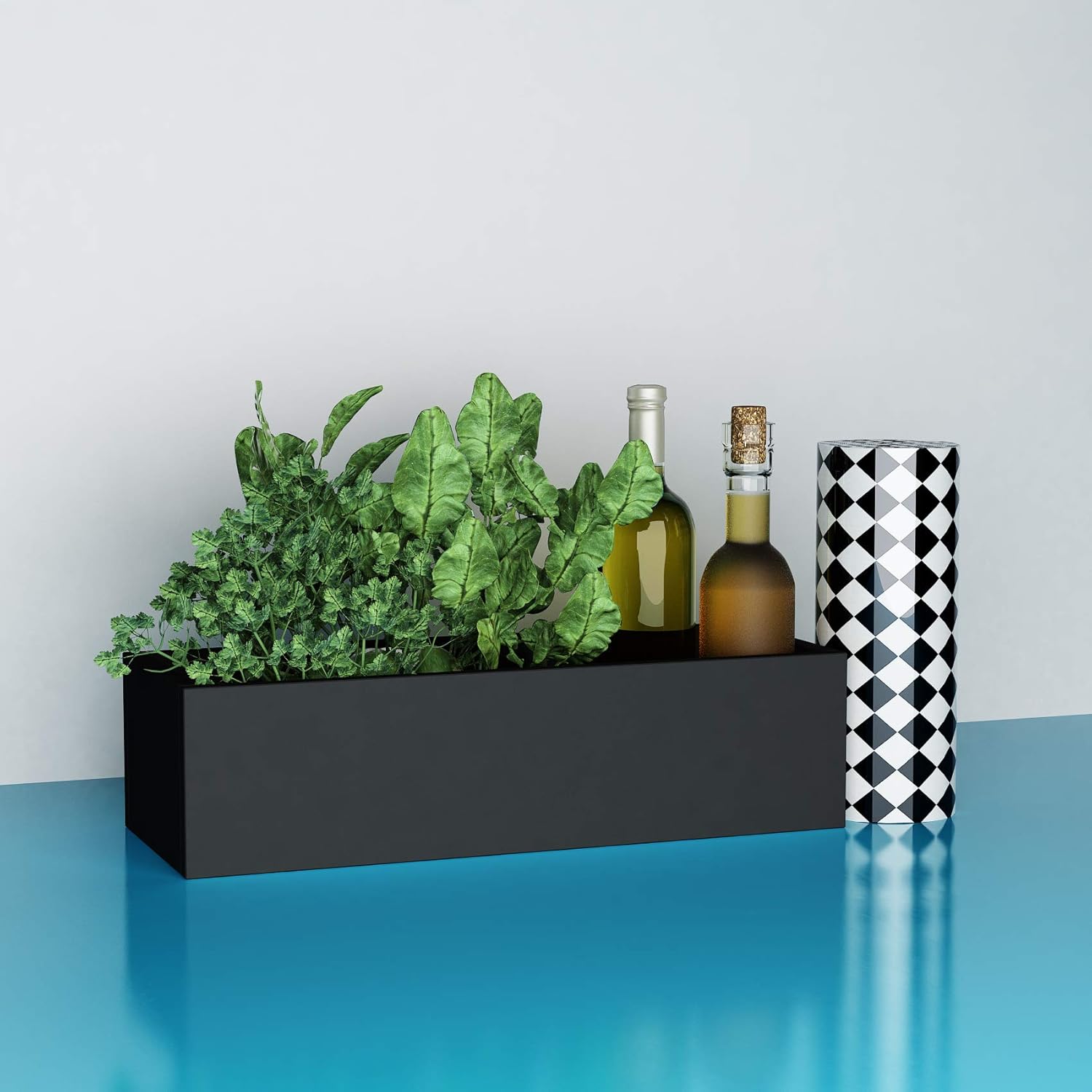 VEELIKE Matt Black Wallpaper Peel and Stick Removable Waterproof Wall Paper Self Adhesive Wall Sticker Vinyl Wrap Worktop Covering for Cupboards Cabinet Countertop Sticky Back Plastic 40cm x 600cm - Image 5