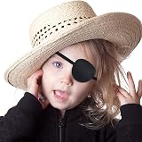 SWKJ 2 Pack Eye Patches Adjustable Soft Comfort For Adults Kids Amblyopia Pirate view 3