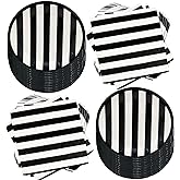 80Pcs Black and White Striped Party Supplies Black and White Party Set 7"Black and White Striped Plates,Black and White Napkins for Black and White Theme Black and White Birthday Decoration |Serves 40