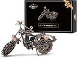 Signstek Vintage Handcrafted Iron Motorbike Model Bronze Ornament view 1