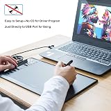 Ugee M708 Graphics Drawing Tablet V3 10x6 Inch 16384 Pen Pressure USB view 7