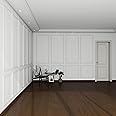 Pangda 10 Set Peel and Stick Wall Molding Kit, Premade Accent Molding Wainscoting Panel for Interior Wall Moulding Decor, Ready to Assemble Wainscoting Accent Panel (24 x 54 in)