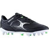 Gilbert Sidestep X15 6S LO Rugby Boot Black