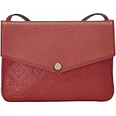 Louis Vuitton Women's Pre-Loved Empreinte Twice Wallet on Chain, Red, One Size