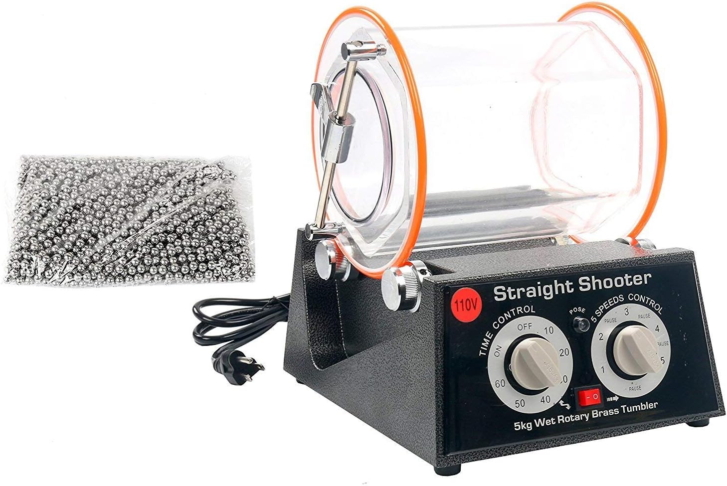 YaeTek Jewelry Polisher Tumbler 5Kg Mini Polisher Tumbler Rotary