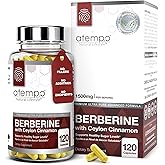 Berberine Supplement with Ceylon Cinnamon HCL 1500mg, Natural Berberine Extract for Metabolic Support & Overall Wellness – 120 Capsules