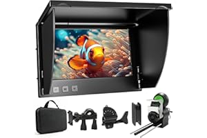 YIFECIAL Underwater Fishing Camera, 1080P Undewater Cameras for Fishing with Infrared Night Vision Light, 5" IPS Display Fish Camera with 100ft Cable,Upgraded HD Lens for Ice Lake Boat Kayak Night Fishing