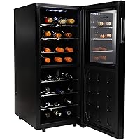 Koolatron WC24MG Urban Series 24 Bottle Dual Zone Cooler, Thermoelectric Fridge, Freestanding Wine Cellar for Home Bar…