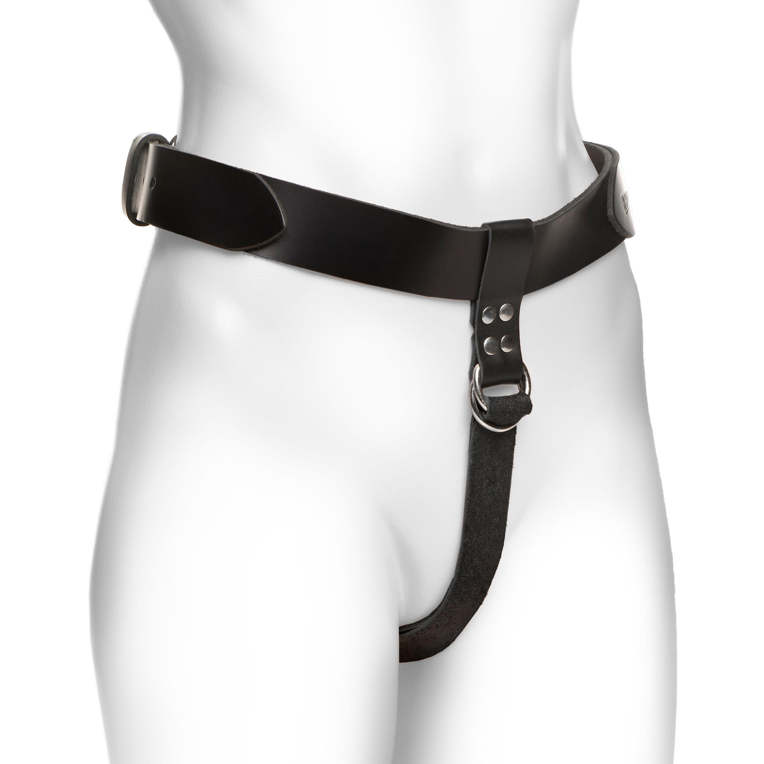 Strict Leather Female Butt Plug and Dildo Harness