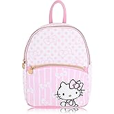 Sanrio Hello Kitty Backpack for Women | Hello Kitty Woman Purse | PU Leather Hello Kitty Mini Backpack Purse | Pink Hello Kitty Bag Cute Backpack with Keychain Zipper | Hello Kitty Accessories Adults