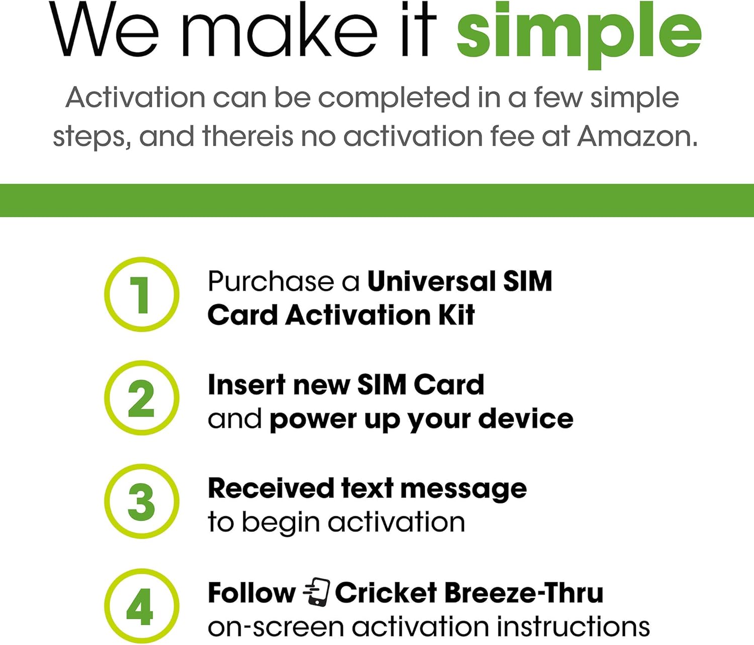 Cricket Wireless 3-in-1 SIM Kit - Bring Your Own Phone - 2.0