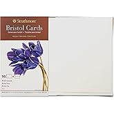 Strathmore 400 Series Cards, Bristol, 5x6.875 inches, 50 Pack, Envelopes Included - Custom Greeting Cards for Weddings, Events, Birthdays