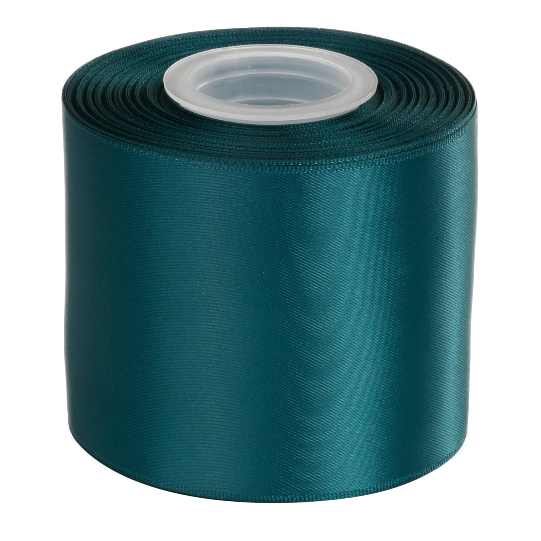 Ribbonitlux 75mm Wide Double Face Satin Ribbon 22 Meters (347-Teal, Set for Bow, Party Decor, Sewing Applications, Wedding and Craft