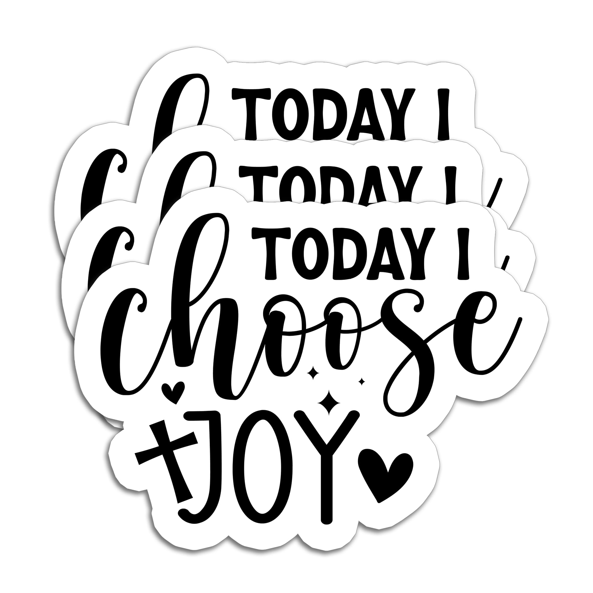 Photo 1 of (3Pcs) Today I Choose Joy Sticker Decals Positive Inspirational Motivational Sticker Uplifting Christian Faith Verse Stickers, Waterproof Vinyl Decal for Book Laptop Tumbler Water Bottle, 3" x 2.9"