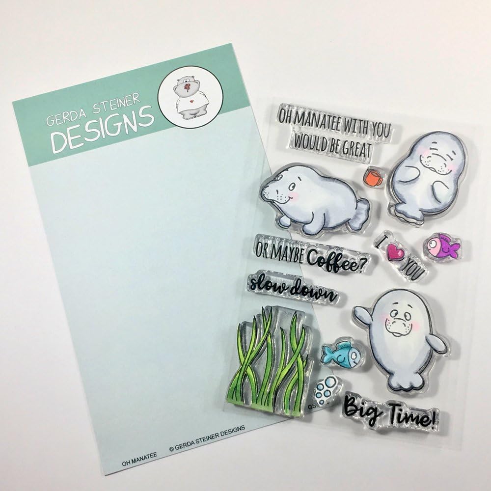 Oh Manatee 4x6 Clear Stamp Set