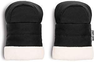 Stokke BABYZEN YOYO Mittens - Sherpa Lining & Double Padding - Attach to Stroller Handlebar with Velcro - Machine Washable - Includes Carrying Bag