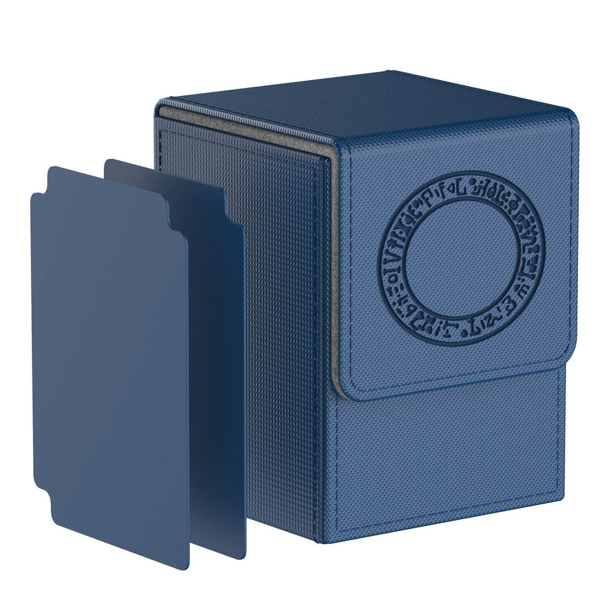 Bheddi Card Deck Box, Cards Storage Case, Deck Boxes for MTG YGO TCG Card, with 2 Dividers per Box, Large Size Holds up to 100+ Cards (Spellbind-Blue)