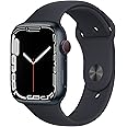Apple Watch Series 7 (GPS + Cellular, 41MM) - Midnight Aluminum Case with Midnight Sport Band (Renewed Premium)