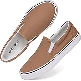 Emma Shoes Low-Top Slip Ons Women's Fashion Sneakers Casual Canvas Sneakers for Women Comfortable Flats Breathable Padded Insole Slip on Sneakers Women Low Slip on Shoes