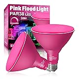 LOXYEE PAR38 Flood Pink Light Bulb,2