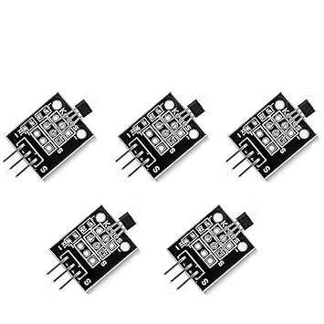 WINGONEER 5Pcs Efecto Hall KY-003 Módulo Sensor Magnético DC 5V Para ...
