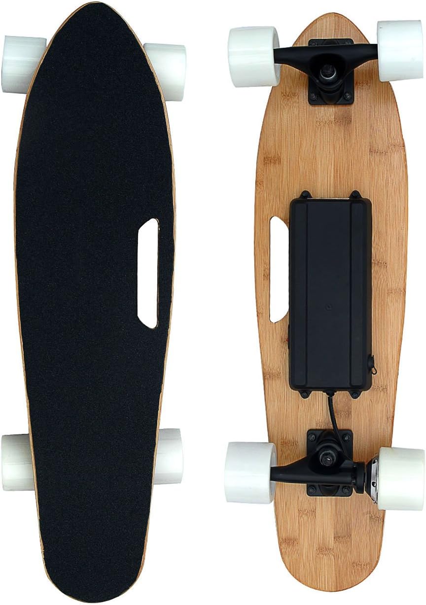 Cool&Fun Electric Skateboard 150W Elettrico Longboard Hotspot Nero con