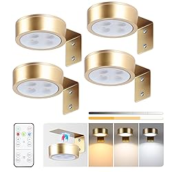 KELUOLY 4-Pack Picture Light Battery Operated