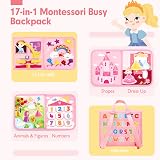 Hahaland Montessori Busy Board 21-in-1 Activity for 3+ Play & Learn view 2