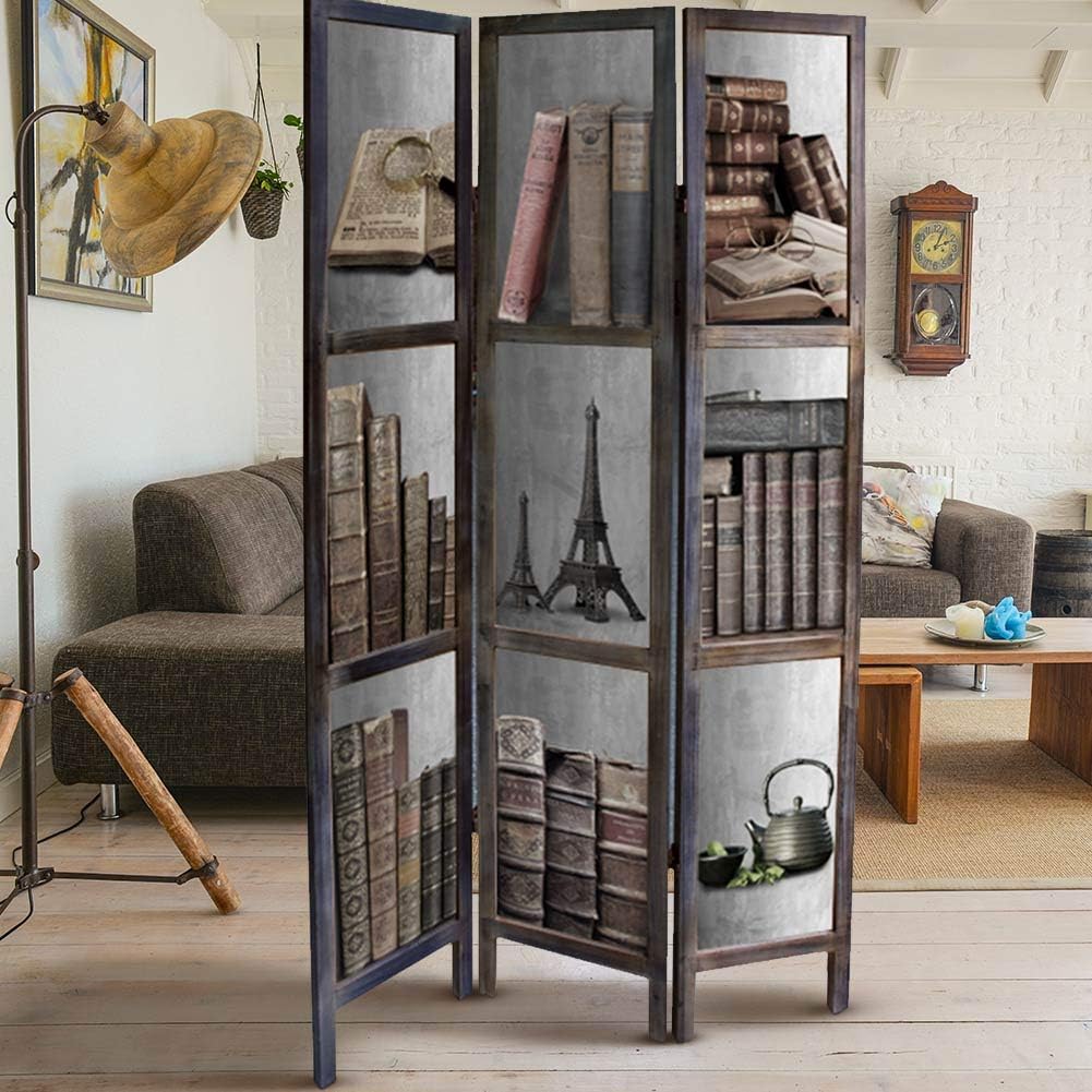 Bakaji Paravento Separe 3 Pannelli Struttura In Legno Rivestimento In Tela Con Stampa Fronte Retro Quadro Astratto Divisorio Richiudibile Pieghevole Design Moderno 180 X 120 Cm 3 Pannelli Arredamento Casa E Cucina Aaaid Org