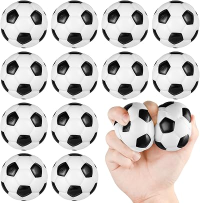 Ainiv 12pcs Squeeze Stress Balls Football Theme Foam Fidget Toys