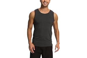 GYS Bamboo Viscose Mens Tank Top, Casual Sleeveless Undershirt, Quick Dry Lightweight Muscle Shirts, Soft Men's Pajama Tops