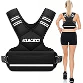 KUKZO Adjustable Weighted Vest Woman Men, 6-12lb/12-18lb/20-32lb Weight Vest with 6 Ironsand Weights for Strength Training Rucking Running Walking Fitness Workout