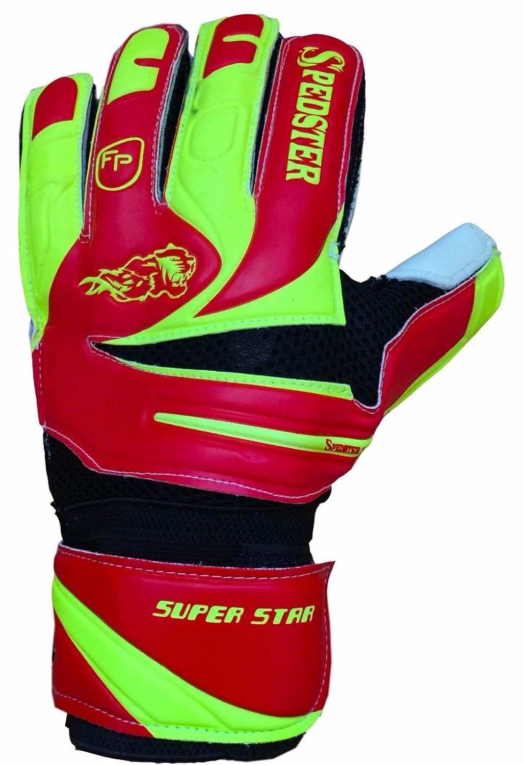 ゴールキーパーグローブ Goalie Gloves サッカー手袋 Spedster Superstarレッド Florescentイエロー B073wtpqpx9 グローブ