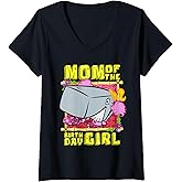Women's Spongebob Pearl Krabs Mom of the Birthday Girl Mother Gift V-Neck T-Shirt
