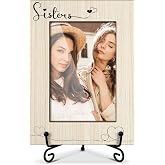 oayGnay Sister Picture Frame, Sister Gifts Photo Frame, Birthday Gifts for Bff Sisters, Wooden Picture Frame With Stand, Photo Frame 4 x 6 for Desktop Display Home Office Decor (Horizontal) -30