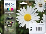 Epson 18 Daisy Genuine Ink Cartridge Pack 4 Colours Claria Home