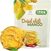 Dried Chili Mango by Amazin Choices – Premium Fruit Snack Strips, Vegan, Non-GMO & Gluten-Free, Sweet-Spicy Mangoes Slices, Snacks for Office (3.52 Oz)