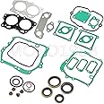 Gasket Seal Rebuild Kit Compatible with EZGO 295cc 350cc 4 Cycle Gas Golf Cart 1991-2008 Fuji Robin Engine Pre MCI inc MCI Breather Gasket